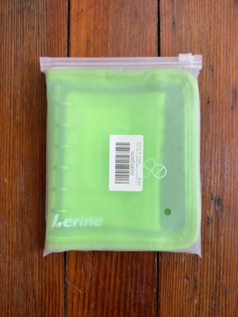 NEW Lerine 7-Day Zippered Pill Pouch Set with Ring Binder, BPA-Free, Green